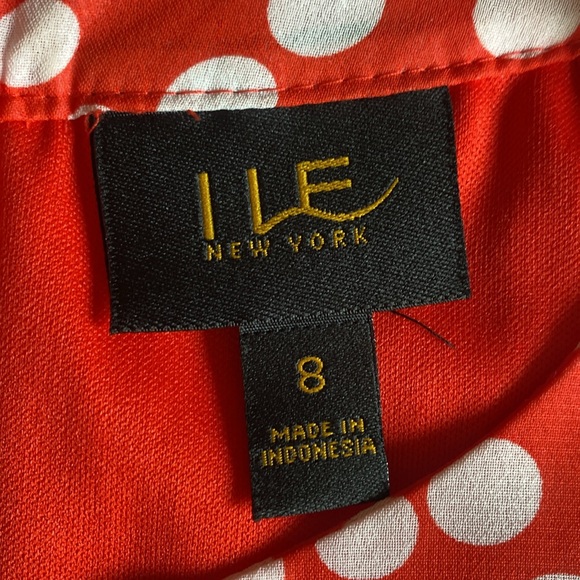 ILE NEW YORK ❤️🤍RED WITH WHITE🤍❤️ POLKA DOTS SLEEVELESS SIZE 8 🌟EUC🌟 - Picture 14 of 16